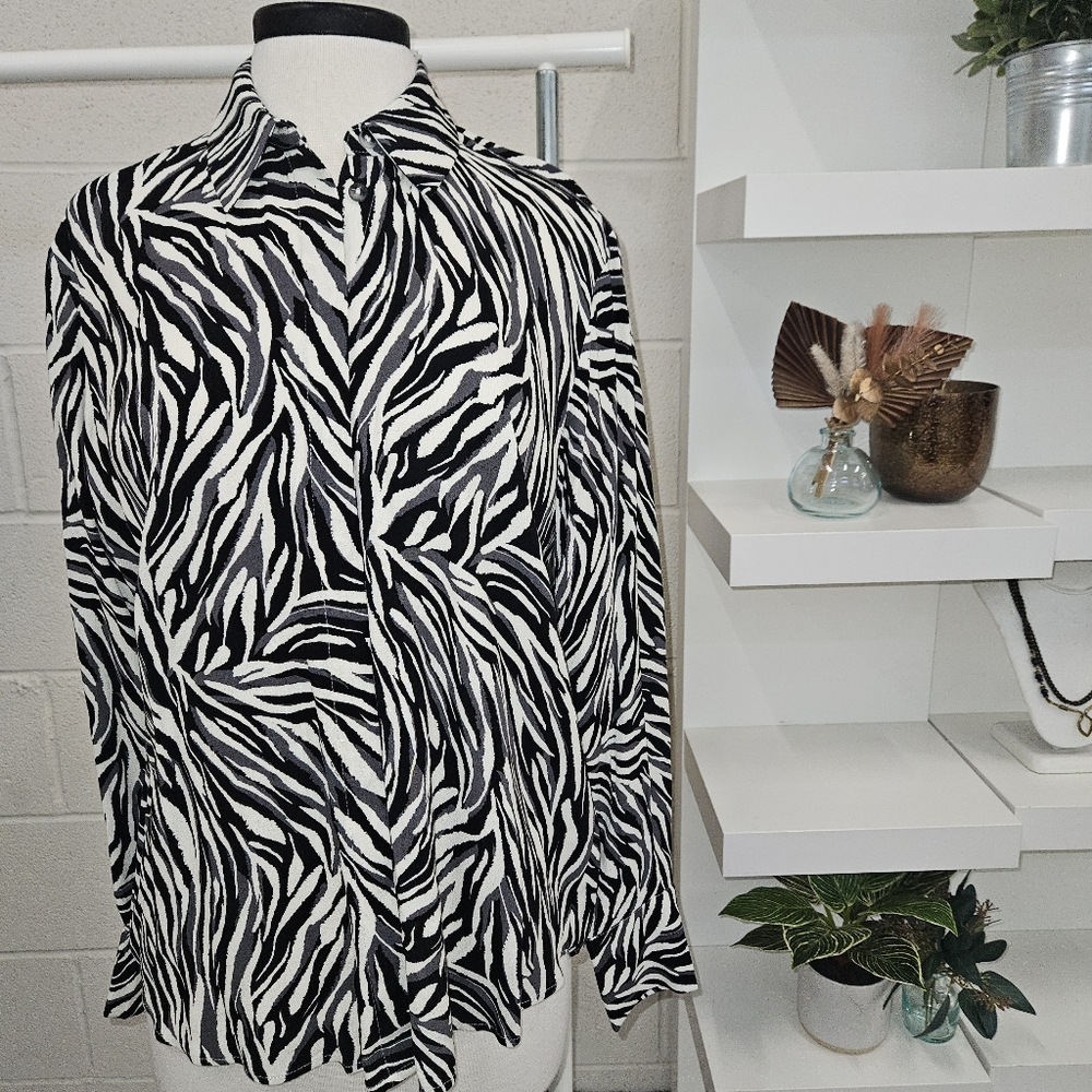 Zebra Stripe Blouse